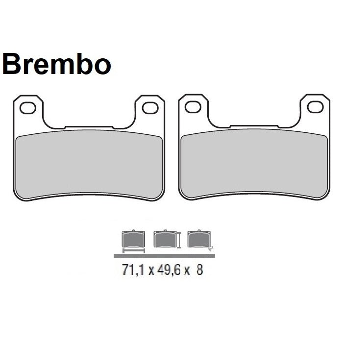 Plaquettes de frein avant Brembo type 07SU27SA