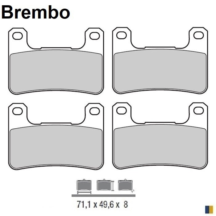 2 jeux de plaquettes de frein Brembo type 07SU27