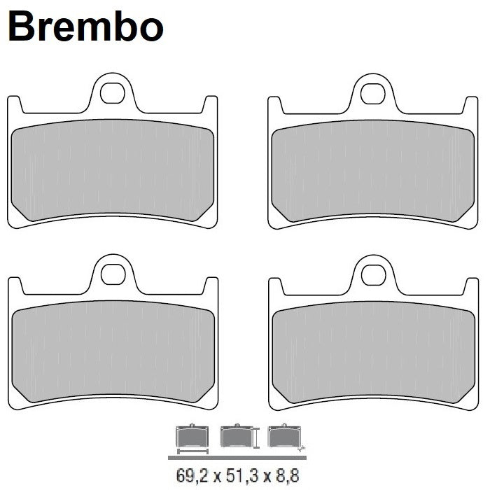 2 jeux de plaquettes de frein Brembo type 07YA23