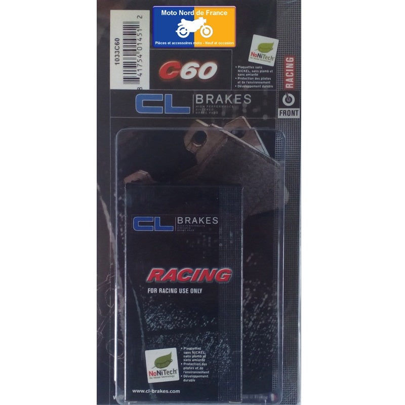 Plaquettes de frein racing Carbone Lorraine type 1033 C60