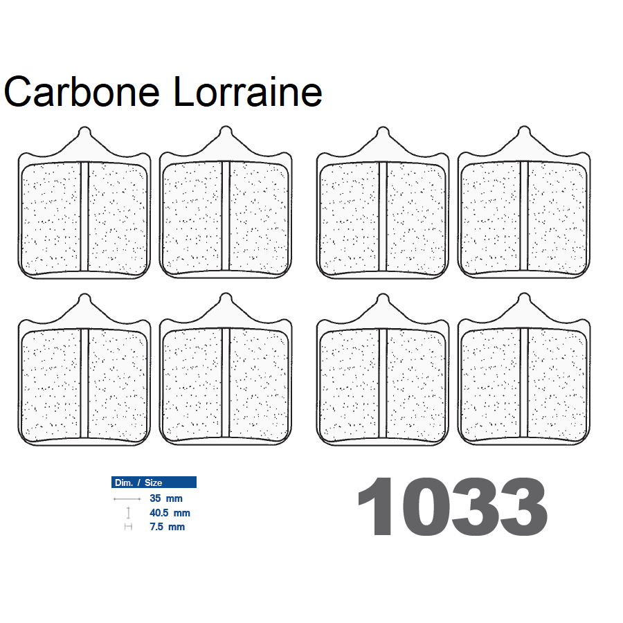 Plaquettes Carbone Lorraine de frein avant - Ducati 749 /S 2003-2007