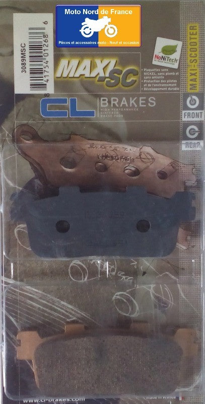 Plaquettes de frein Carbone Lorraine type 3089 MSC