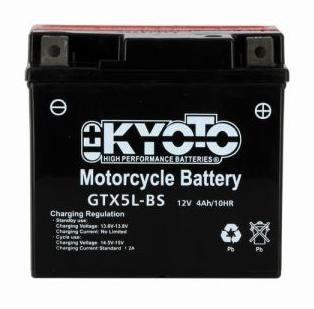Batterie KYOTO type YTX5L-BS (avec acide)
