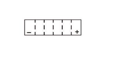 Batterie KYOTO type YT6B-3 AGM prête à l'emploi