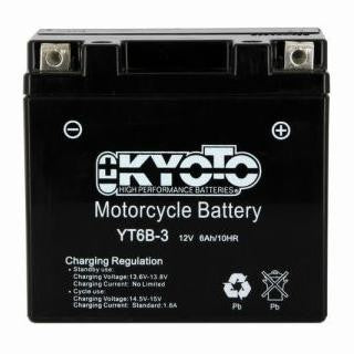 Batterie KYOTO type YT6B-3 AGM prête à l'emploi