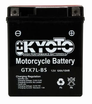 Batterie KYOTO type YTX7L-BS (avec acide)