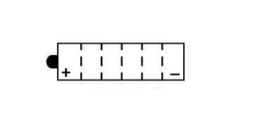 Batterie KYOTO type YB7-A (avec acide)
