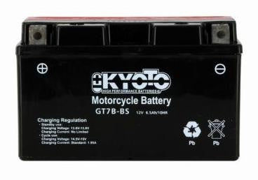 Batterie KYOTO type YT7B-BS AGM (avec acide)