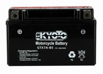 Batterie KYOTO type YTX7A-BS AGM (avec acide)