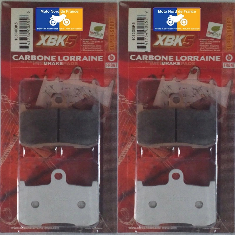 Plaquettes Carbone Lorraine de frein avant - Kawasaki Z800 E avec ABS 2013-2016