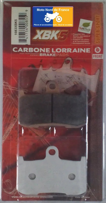 Plaquettes Carbone Lorraine de frein avant - Victory 1634 Kingpin 2008-2012