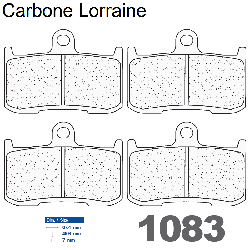 Plaquettes racing Carbone Lorraine de frein avant - Kawasaki ZX-9R 2002-2003