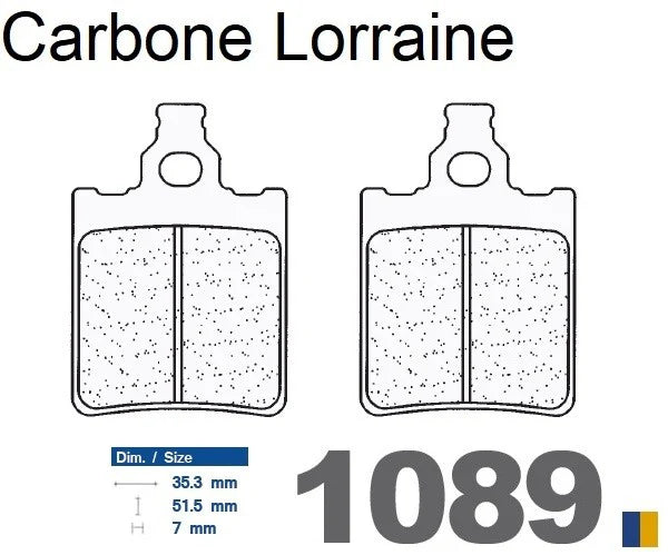 Plaquettes Carbone Lorraine de frein arrière - KTM 65 SX 2000-2003