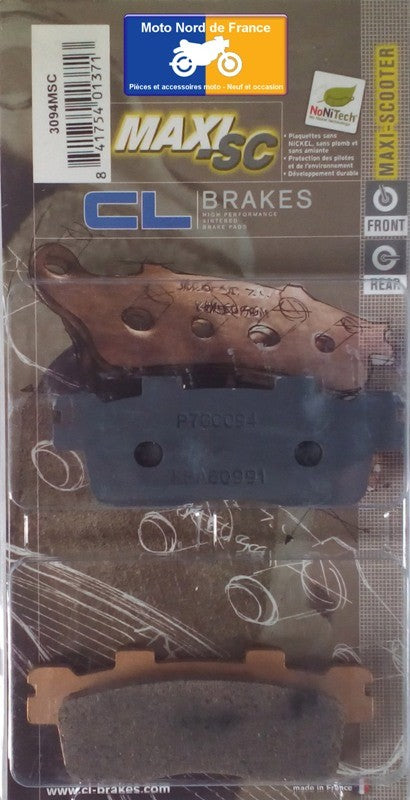Plaquettes de frein Carbone Lorraine type 3094 MSC