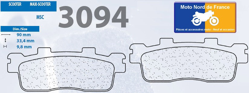 Plaquettes de frein Carbone Lorraine type 3094 MSC