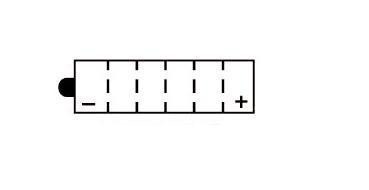 Batterie KYOTO type YB12AL-A2 (avec acide)