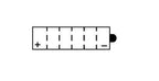 Batterie KYOTO type YB12A-B (avec acide)