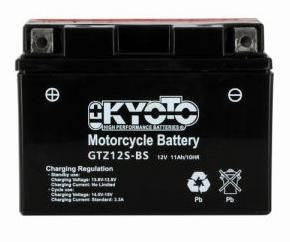 Batterie KYOTO type YTZ12-S AGM (avec acide)