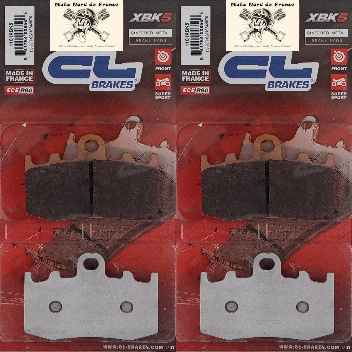 Plaquettes Carbone Lorraine de frein avant - BMW K 1300 S 2009-2015