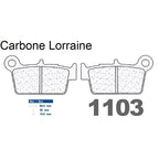 Plaquettes Carbone Lorraine de frein arrière - Yamaha WR 250 X Supermotard 2008-2016