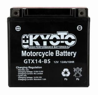 Batterie KYOTO type YTX14-BS AGM (avec acide)