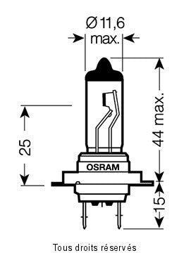 Osram - Ampoule H7 - 12V 55W Px26d
