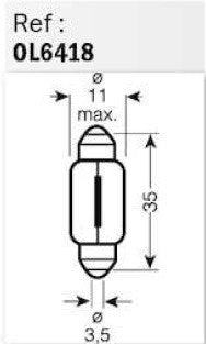 Osram - Ampoule Navette - 12V 5W Sv8.5-8