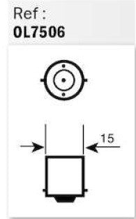 Osram - Ampoule Stop 1 fil - 12V 21W Ba15s