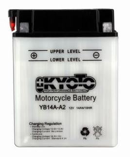 Batterie KYOTO type YB14A-A2 (avec acide)