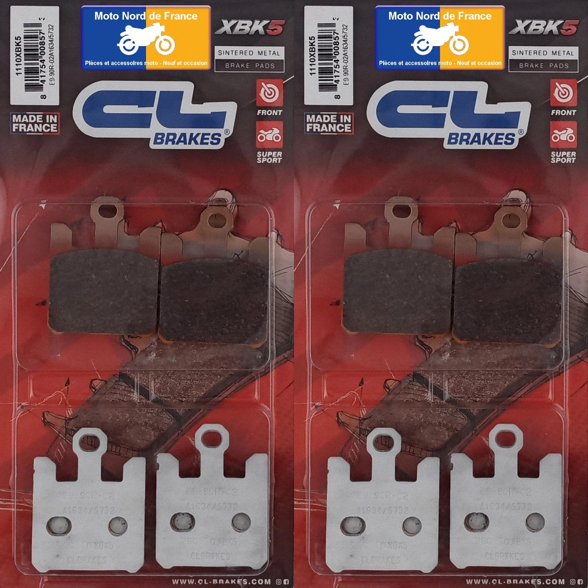 Plaquettes Carbone Lorraine de frein avant - Kawasaki ZX-10R 2004-2007