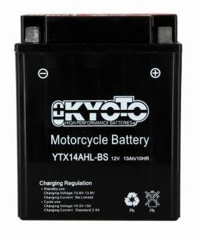 Batterie KYOTO type YTX14AH-LBS AGM (avec acide)