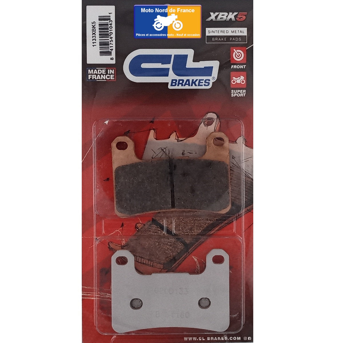 Plaquettes de frein Carbone Lorraine type 1133 XBK5