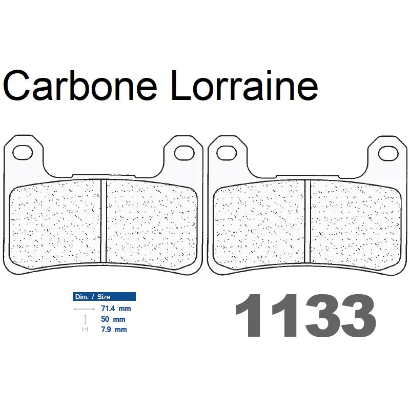 Carbon Lorraine racing front brake pads - Suzuki GSXR 1000 2004-2011