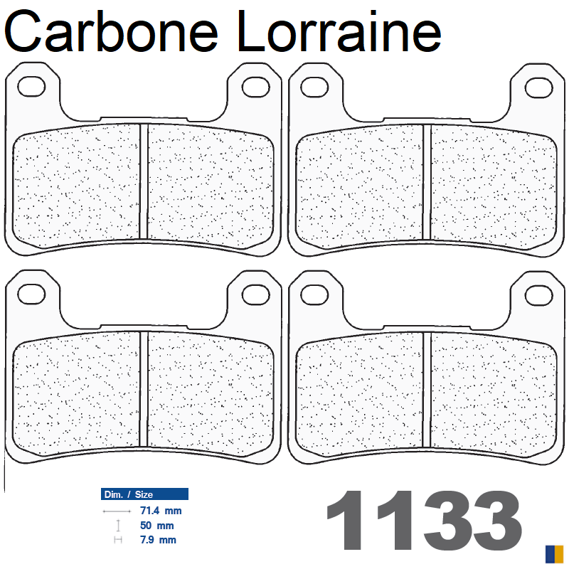 2 jeux de plaquettes Carbone Lorraine type 1133XBK5