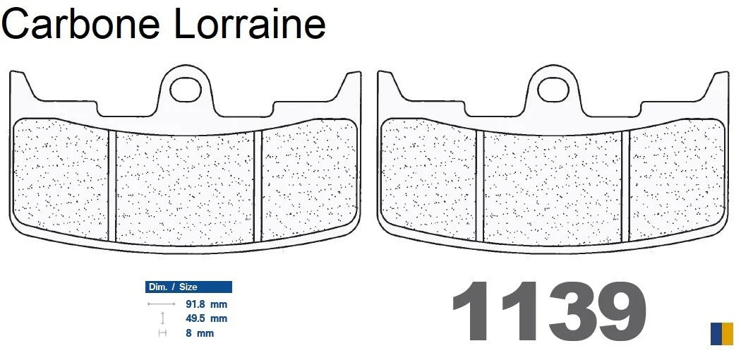 Plaquettes Carbone Lorraine de frein avant - Buell XB-9S 984 Lightning 2003-2010