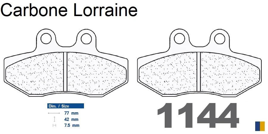 Plaquettes Carbone Lorraine de frein avant - Simson 125 SM 2001-2002