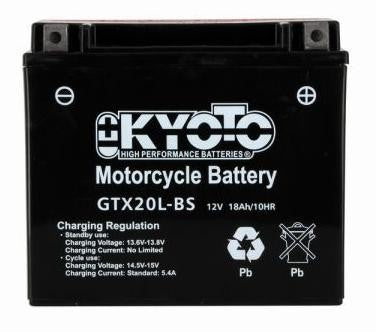 Batterie KYOTO type YTX20L-BS AGM (avec acide)