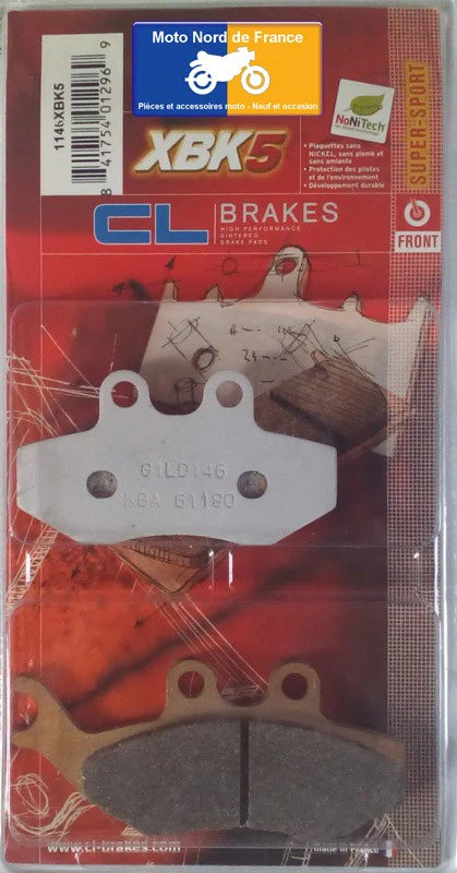 Plaquettes Carbone Lorraine de frein avant - AJP PR3 125 / 200 Supermotard 2008-2012