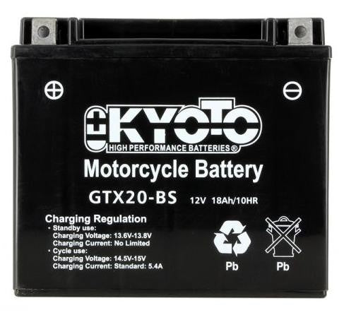 Batterie KYOTO type YTX20-BS AGM (avec acide)