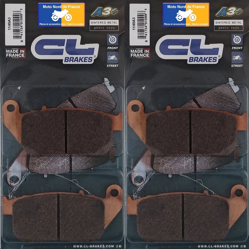 2 jeux de plaquettes Carbone Lorraine type 1149 A3+