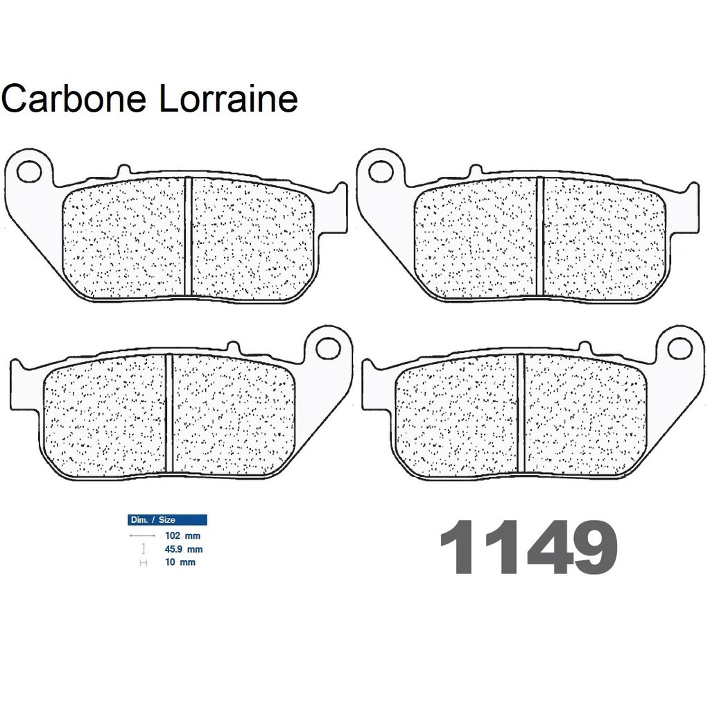 Carbon Lorraine front brake pads - Harley Davidson XL 883 R Roadster 2010-2013