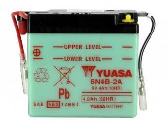 Batterie YUASA type 6N4B-2A (livrée sans acide)
