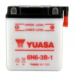 Batterie YUASA type 6N6-3B-1 (livrée sans acide)