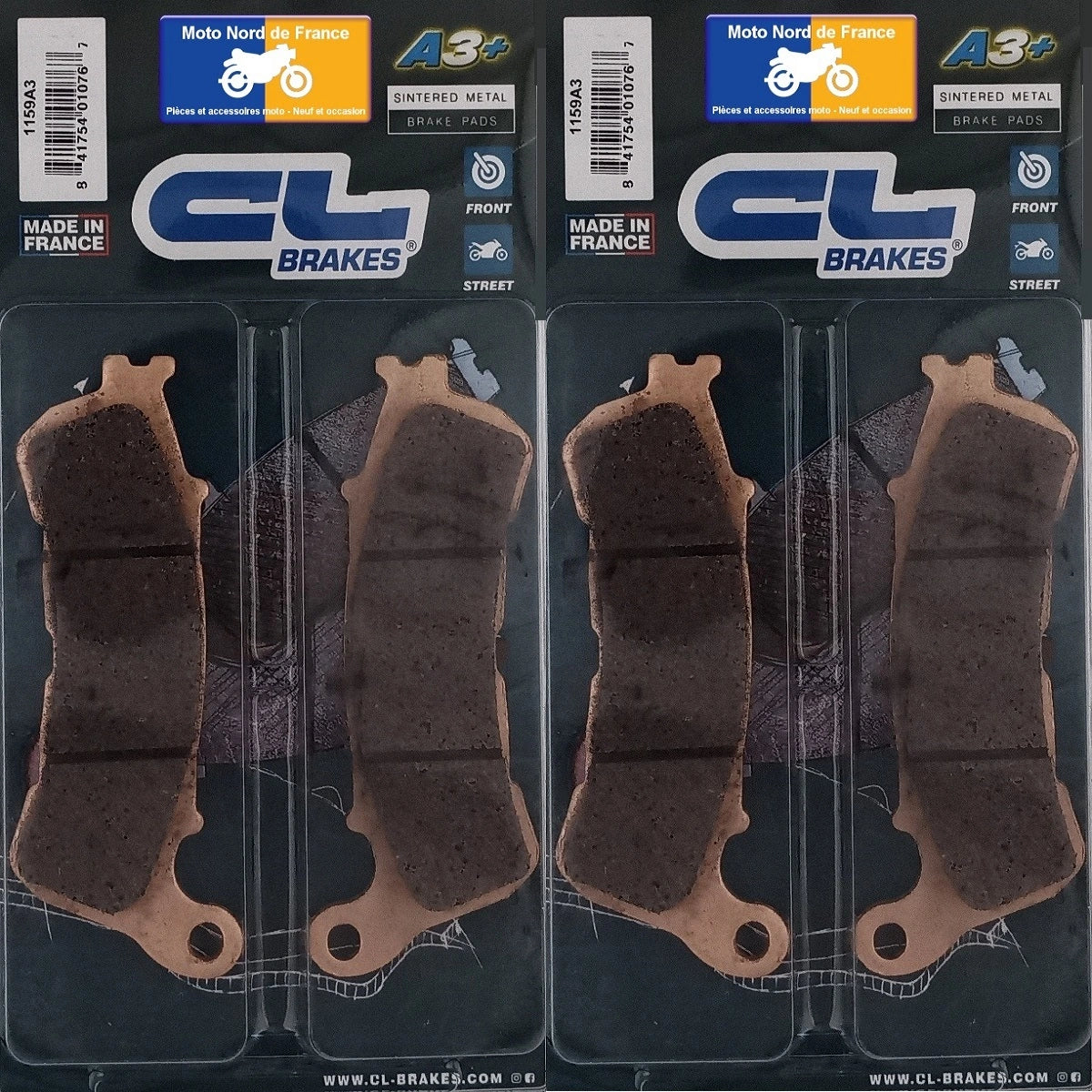 2 jeux de plaquettes Carbone Lorraine type 1159 A3+