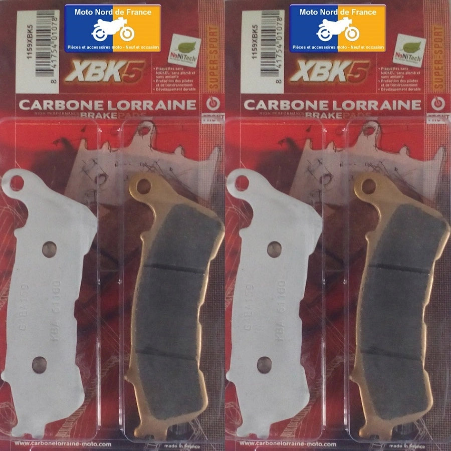Plaquettes Carbone Lorraine de frein avant - Honda CBF 1000 ABS 2006-2011