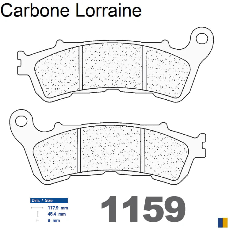 Plaquettes Carbone Lorraine de frein avant - Honda CBR 250 R ABS 2011-2013
