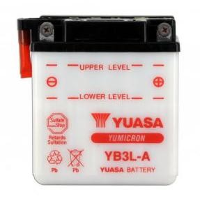 Batterie YUASA type YB3L-A (livrée sans acide)