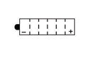 Batterie YUASA type YB3L-A (livrée sans acide)