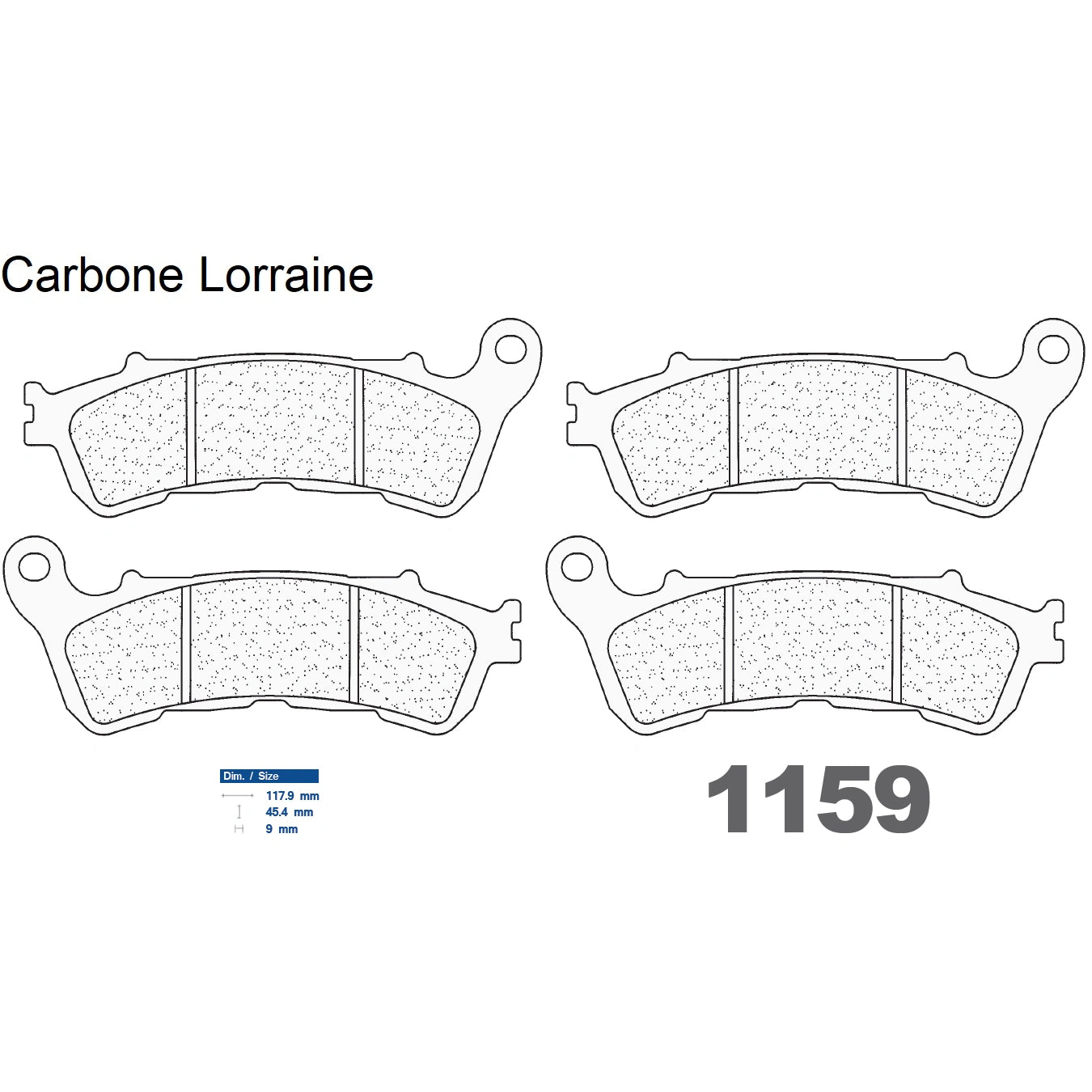 Plaquettes Carbone Lorraine de frein avant - Honda 680 DN-01 2008-2011
