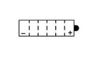 Batterie YUASA type YB3L-B (livrée sans acide)